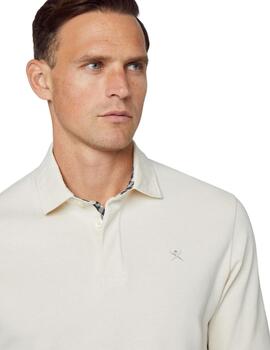 Hackett Polo Woven Trim Rubgy Birch