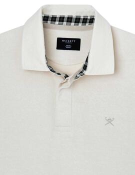 Hackett Polo Woven Trim Rubgy Birch