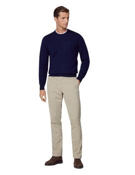 Hackett Punto Lambswool Crew Navy