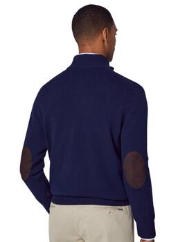 Hackett Punto Lambswool Hzip Navy