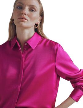 Lola Casademunt Camisa Básica Fucsia