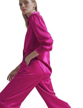Lola Casademunt Camisa Básica Fucsia