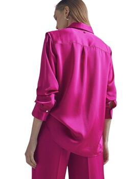 Lola Casademunt Camisa Básica Fucsia