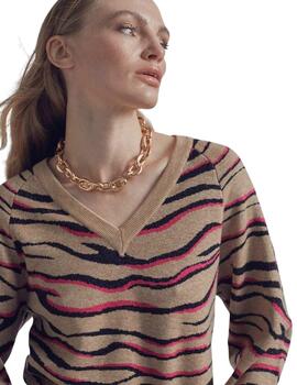 Lola Casademunt Jersey Pico Animal Multi