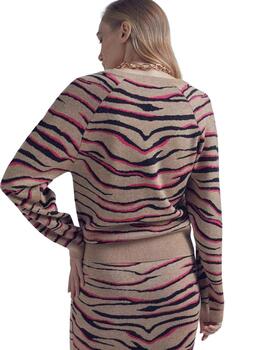 Lola Casademunt Jersey Pico Animal Multi