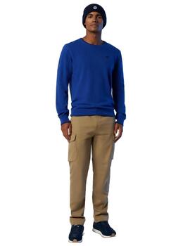 North Sails Crewneck 12Gg Knitwear  Ocean Blue