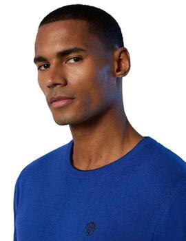 North Sails Crewneck 12Gg Knitwear  Ocean Blue