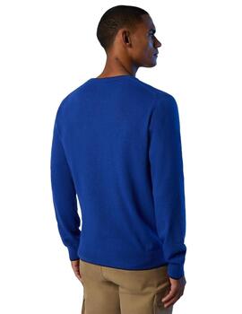 North Sails Crewneck 12Gg Knitwear  Ocean Blue
