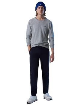 North Sails Crewneck 12Gg Knitwear  Grey Melange