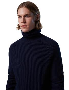 North Sails Turtle Neck 5 Gg Knitwear  Navy Blue