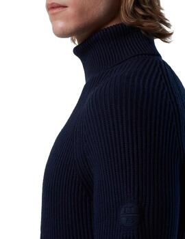 North Sails Turtle Neck 5 Gg Knitwear  Navy Blue