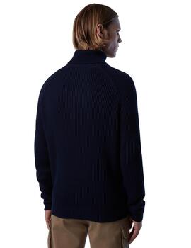 North Sails Turtle Neck 5 Gg Knitwear  Navy Blue
