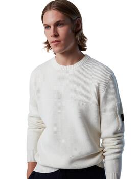 North Sails Crewneck 7Gg Knitwear  Marshmallow
