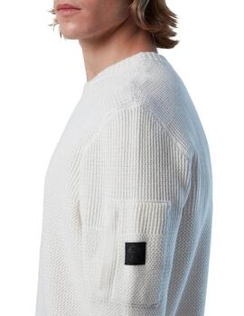 North Sails Crewneck 7Gg Knitwear  Marshmallow