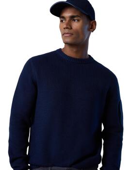 North Sails Crewneck 7Gg Knitwear  Navy Blue