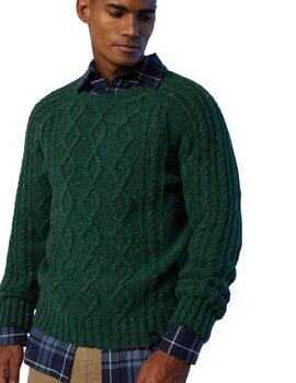 North Sails Crewneck 3Gg Knitwear  Lake Green