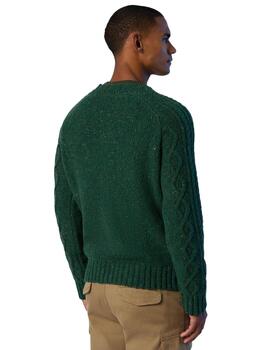 North Sails Crewneck 3Gg Knitwear  Lake Green