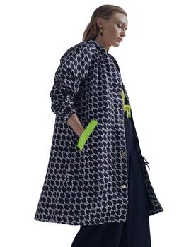 Lola Casademunt Trench Logo Negro