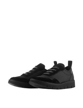 Panchic Zapatos P05 Slip-On Nylon Suede Black
