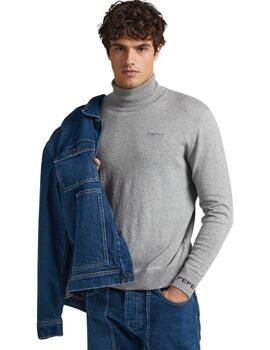 Pepe Jeans Punto Andre Turtle Neck Marl Grey