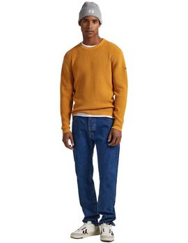 Pepe Jeans Punto Dean Crew Neck Ochre Yellow