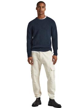 Pepe Jeans Punto Dean Crew Neck Dulwich Blue