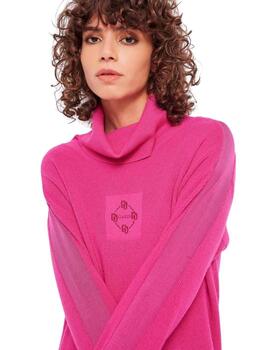 Gaudi Abito In Maglia Dolcevita M/L Color  Rasperr