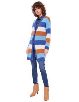 Gaudi Cardigan Lungo Scollo A V M/L Color  2101-23
