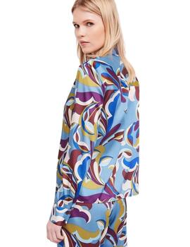 Gaudi Camicia M-L Color  Ashley Blue-Brown St