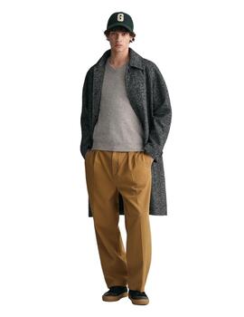 Gant Jersey Superfine Lambswool V-Neck Grey Melang