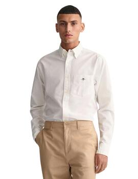 Gant Camisa Reg Oxford Shirt White