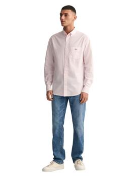 Gant Camisa Reg Oxford Banker Stripe Shirt Light P