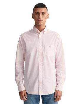 Gant Camisa Reg Oxford Banker Stripe Shirt Light P