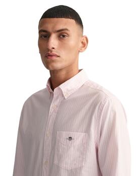 Gant Camisa Reg Oxford Banker Stripe Shirt Light P