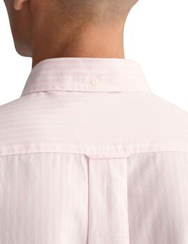 Gant Camisa Reg Oxford Banker Stripe Shirt Light P
