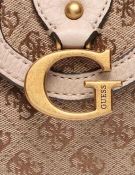Guess Bolsos Gloss Vintage Hobo Latte Logo/Nude