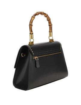 Guess Bolsos Stephi Bamboo Flap Black