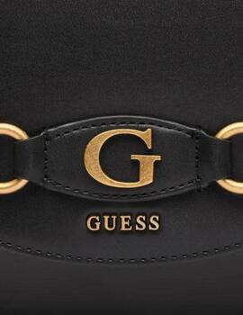 Guess Bolsos Izzy Flap Saddle Bag Black
