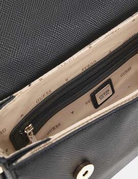 Guess Bolsos Brynlee Trpl Comprt Flp Crsbdy Black