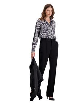 Monari Blouse Black Pattern