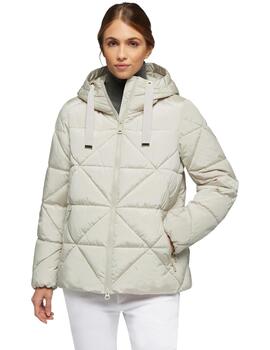 Geox  Mujer W Skyely Mid Parka - Bright Cr-Moonbea