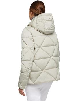Geox  Mujer W Skyely Mid Parka - Bright Cr-Moonbea