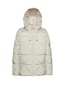 Geox  Mujer W Skyely Mid Parka - Bright Cr-Moonbea
