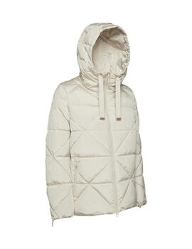 Geox  Mujer W Skyely Mid Parka - Bright Cr-Moonbea
