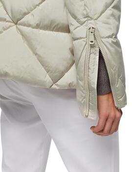 Geox  Mujer W Skyely Mid Parka - Bright Cr-Moonbea