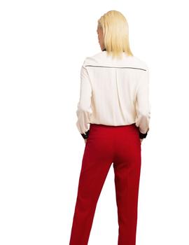 Pantalon Alba Conde Rojo Para Mujer
