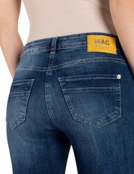 Mac Pantalones Rich Slim Dark Blue Net Wash