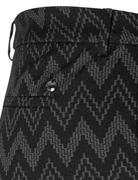 Mac Pantalones Claris Light Ash Grey Zig Zag