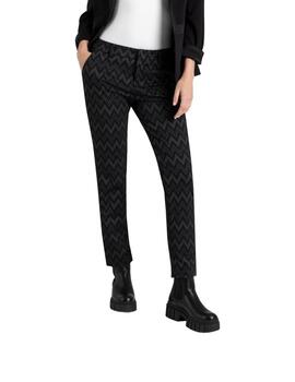 Mac Pantalones Claris Light Ash Grey Zig Zag