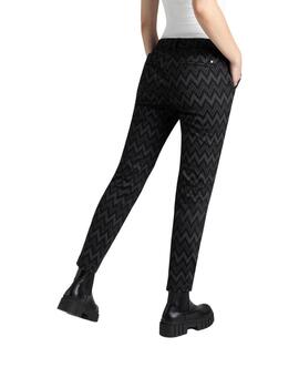 Mac Pantalones Claris Light Ash Grey Zig Zag